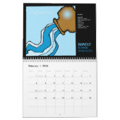 オリジナルスケッチ占星術のシンボルや象徴グラフ2022C カレンダー (2月 2026)