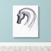 オリジナルスケッチ1馬年〔占星術の〕十二宮図キャンバス印刷 キャンバスプリント (インサイチュ (ウッドフロア))