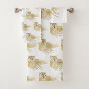 オリジナルスケッチ2タイガ中国のーイヤー誕生日BT バスタオルセット