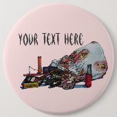 オリジナルスチルヴィンテージメイクアップのライフ写真 缶バッジ (正面)