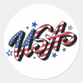 オリジナルステッカー＆ラベル - ギフト包装に最適 ラウンドシール (正面)