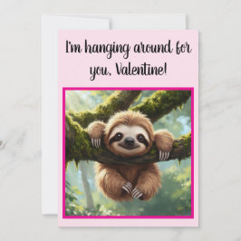 オリジナルスライム 面白い「一緒にぶらぶら」バレンタインカード シーズンカード