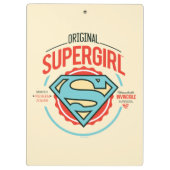 オリジナルスーパーガールヴィンテージロゴバッジ クリップボード (裏面)