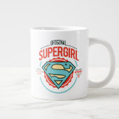 オリジナルスーパーガールヴィンテージロゴバッジ ジャンボコーヒーマグカップ (右)