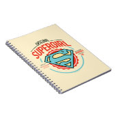 オリジナルスーパーガールヴィンテージロゴバッジ ノートブック (右側)