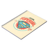 オリジナルスーパーガールヴィンテージロゴバッジ ノートブック (左側)