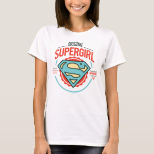 オリジナルスーパーガールヴィンテージロゴバッジ Tシャツ