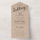 オリジナルセピアをデザインする オールインワン招待状 (内側)