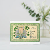 オリジナルセントパトリックの日ヴィンテージアイリッシュドロー ポストカード (スタンド正面)