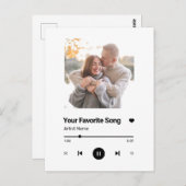 オリジナルソング お気に入りの曲 1枚の写真 ポストカード (正面/裏面)