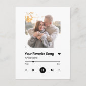 オリジナルソング お気に入りの曲 1枚の写真 ポストカード (正面)