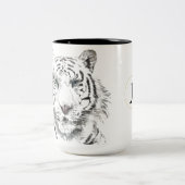 オリジナルタイガーウォーターカラー中国の〔占星術の〕十二宮図モノグラム ツートーンマグカップ (中央)