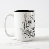 オリジナルタイガーウォーターカラー中国の〔占星術の〕十二宮図モノグラム ツートーンマグカップ (左)