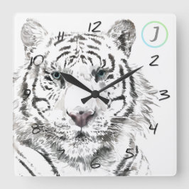 オリジナルタイガーウォーターカ中国のラー〔占星術の〕十二宮図誕生日 スクエア壁時計