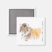 オリジナルタイガーウォーターカ中国のラー〔占星術の〕十二宮図SqM マグネット (正面/裏面)