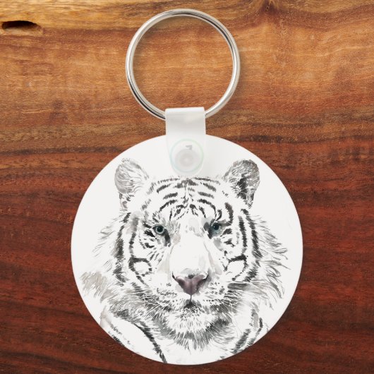 オリジナルタイガーウォーター色中国の〔占星術の〕十二宮図誕生日 キーホルダー (正面)