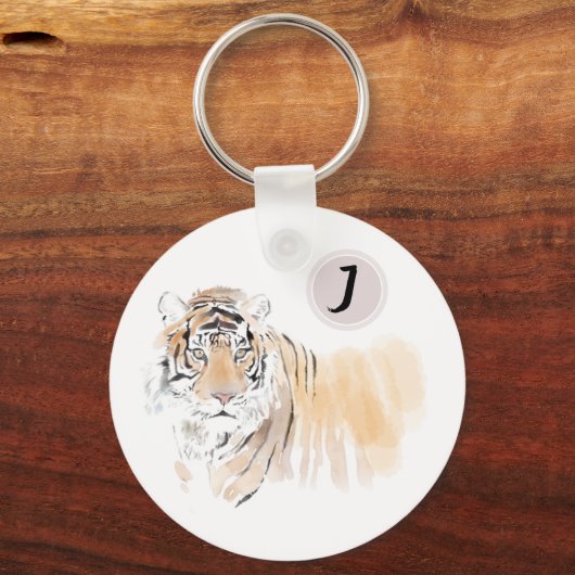 オリジナルタイガーウォーター色中国の〔占星術の〕十二宮図誕生日 キーホルダー (正面)