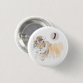 オリジナルタイガーウォーター色中国の〔占星術の〕十二宮図誕生日 缶バッジ (正面&裏面)