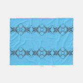 オリジナルタイガースケッチ繰り返しパターンFileB フリースブランケット (正面(横))