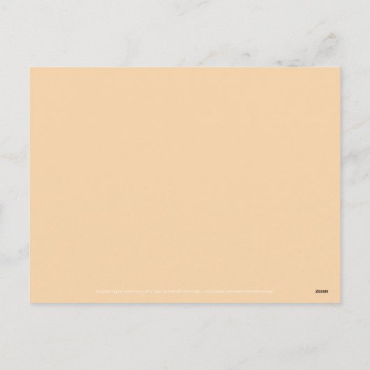 オリジナルタイガー水の色中国のIdeogram HPostC シーズンポストカード (裏面)