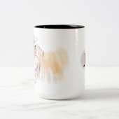 オリジナルタイガー水彩中国の〔占星術の〕十二宮図モノグラム ツートーンマグカップ (中央)