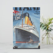 オリジナルタイタニックのビンテージポスター1912 便箋 (スタンド正面)