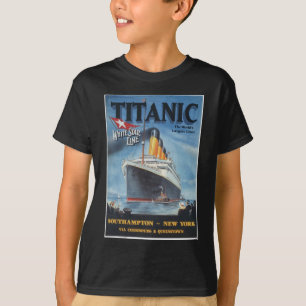 オリジナルタイタニックのビンテージポスター1912 Tシャツ