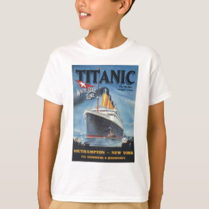 オリジナルタイタニックのビンテージポスター1912 Tシャツ