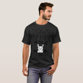 オリジナルダウンうさぎ穴かわいい東おもしろいに行く Tシャツ (正面フル)