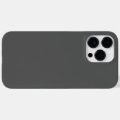 オリジナルダークグレー カスタムデザインを作成 Case-Mate iPhoneケース (裏面 (横))