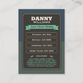 オリジナルチーム グルーム トレーディングカード, グルームの仲間へのギフト コーリングカード (裏面)