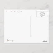 オリジナルツリーハガーブラウンベアポストカード ポストカード (裏面)