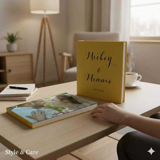 オリジナルテキストと写真付き クラシック ゲストブック