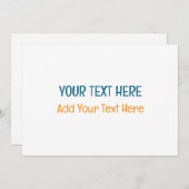 オリジナルテキストを追加できるミニマルなモダンテンプレート シーズンカード (正面/裏面)