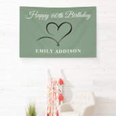 オリジナルテキストオプション付き60歳誕生日バナー 横断幕 (インサイチュ)