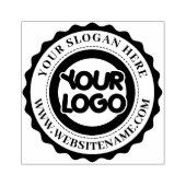 オリジナルテキスト丸型ロゴゴム印 ラバースタンプ (インプリント)