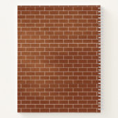 オリジナルテキスト入りレンガ壁ノート ノートブック (裏面)