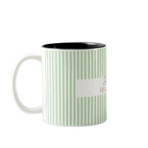 オリジナルテキスト追加 ベストフレンド セージグリーン ストライプ