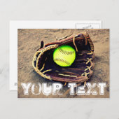 オリジナルテキスト ファストピッチ ソフトボール ポストカード (正面/裏面)