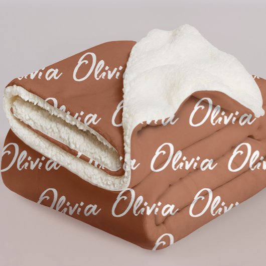 オリジナルテラコッタ シェルパ ブランケット - ブライズメイドへの特別な贈り物