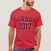 オリジナルテンプレート文字及び2017年の学年 Tシャツ (正面)