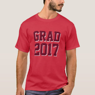 オリジナルテンプレート文字及び2017年の学年 Tシャツ