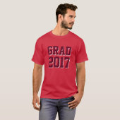 オリジナルテンプレート文字及び2017年の学年 Tシャツ (正面フル)