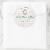 オリジナルディルピクルス缶詰ラベル ラウンドシール (バッグ)