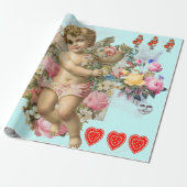 オリジナルデザイナーバレンタインデーラッピング紙 ラッピングペーパー (アンロールド)