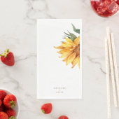 オリジナルデザインのひまわりゴールド文字ウェディング (インサイチュ)