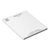 オリジナルデザインのカスタムビジネスノートテンプレート ノートパッド (アングル)