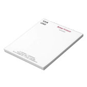 オリジナルデザインのカスタムビジネスノートテンプレート ノートパッド (回転)