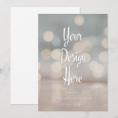 オリジナルデザインのカスタム招待状をアップロード 招待状 (正面/裏面)