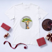 オリジナルデザインのキリン柄ベビーTシャツ トドラーTシャツ